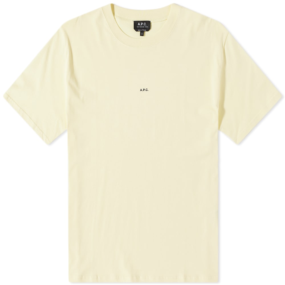 Тениска A.P.C. Kyle Logo Tee Жълто | COEIO-H26929-DAB, 0