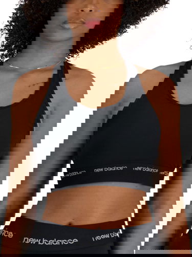 Сутиен New Balance Sleek Medium Support Sports Bra Черно | wb41048-bk, 0