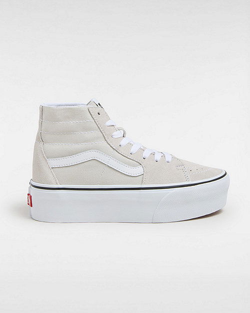 Скеитбординг Vans Sk8-hi Tapered Stackform Shoes (gray) Women Grey, Size 2.5 Сиво | VN000CN5BGF