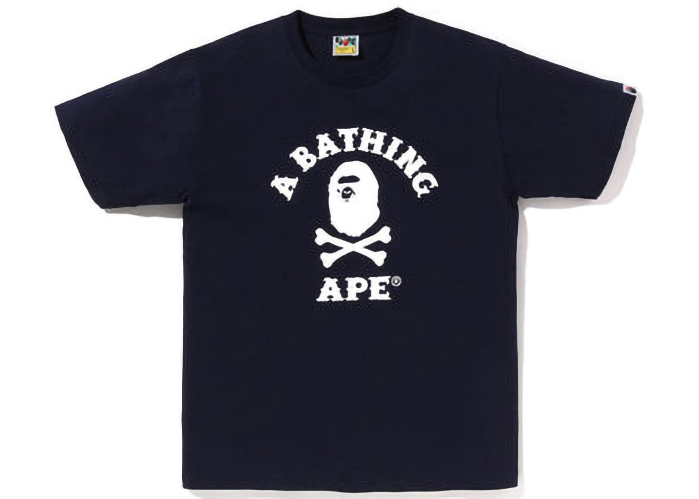 Тениска BAPE Captain Ape Crossbone Tee Тъмно синьо | 4I72110005, 0