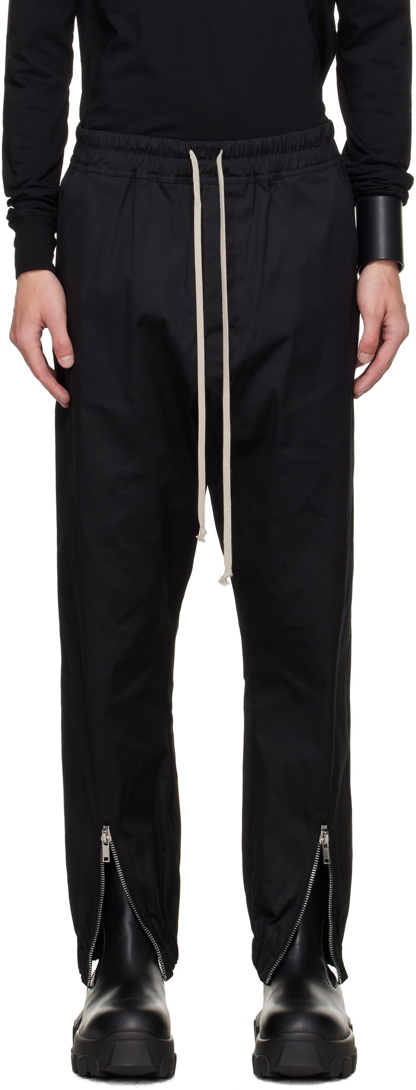 Спортни панталони Rick Owens Rick Owens Concordians Tecuatl Track Pants Черно | RU02E1331 TE
