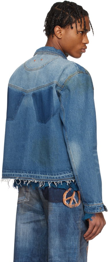 Яке Andersson Bell Andersson Bell Rodeo Motorcycle Denim Jacket Синьо | awa676m, 2