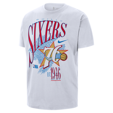 Тениска Nike Philadelphia 76ers Hardwood Classics NBA T-Shirt Cotton Бяло | HV5706-100, 0