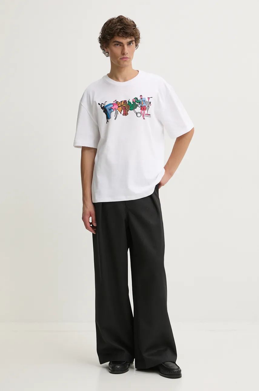 Тениска Fiorucci Fiorucci Graphic Print T-Shirt Бяло | M01FMTSH103CJ01WH04, 1