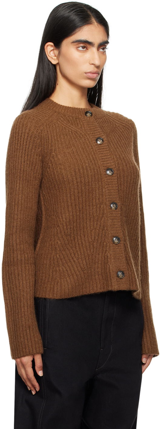 Пуловер Loulou de Saison Loulou de Saison Emin Knit Cardigan Кафяво | EMIN, 1