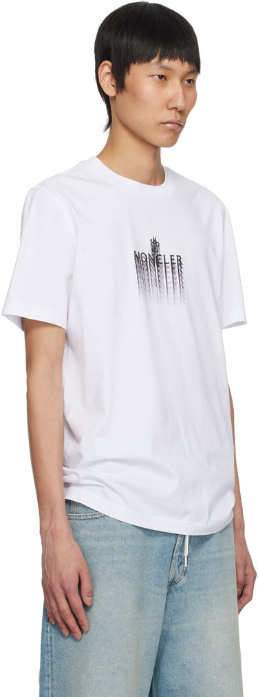Тениска Moncler Moncler Faded Logo Cotton T-Shirt Черно | K10918C0002989A17, 4