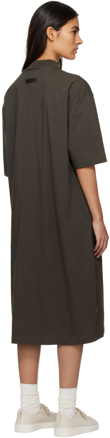 Pокля Fear of God Fear of God ESSENTIALS Short Sleeve Midi Dress Зелено | 125BT225040FW, 2