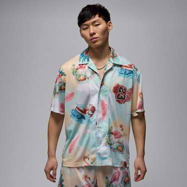 Риза Jordan Jordan Essentials Camp Print Shirt Многоцветен | IB3007-133, 1