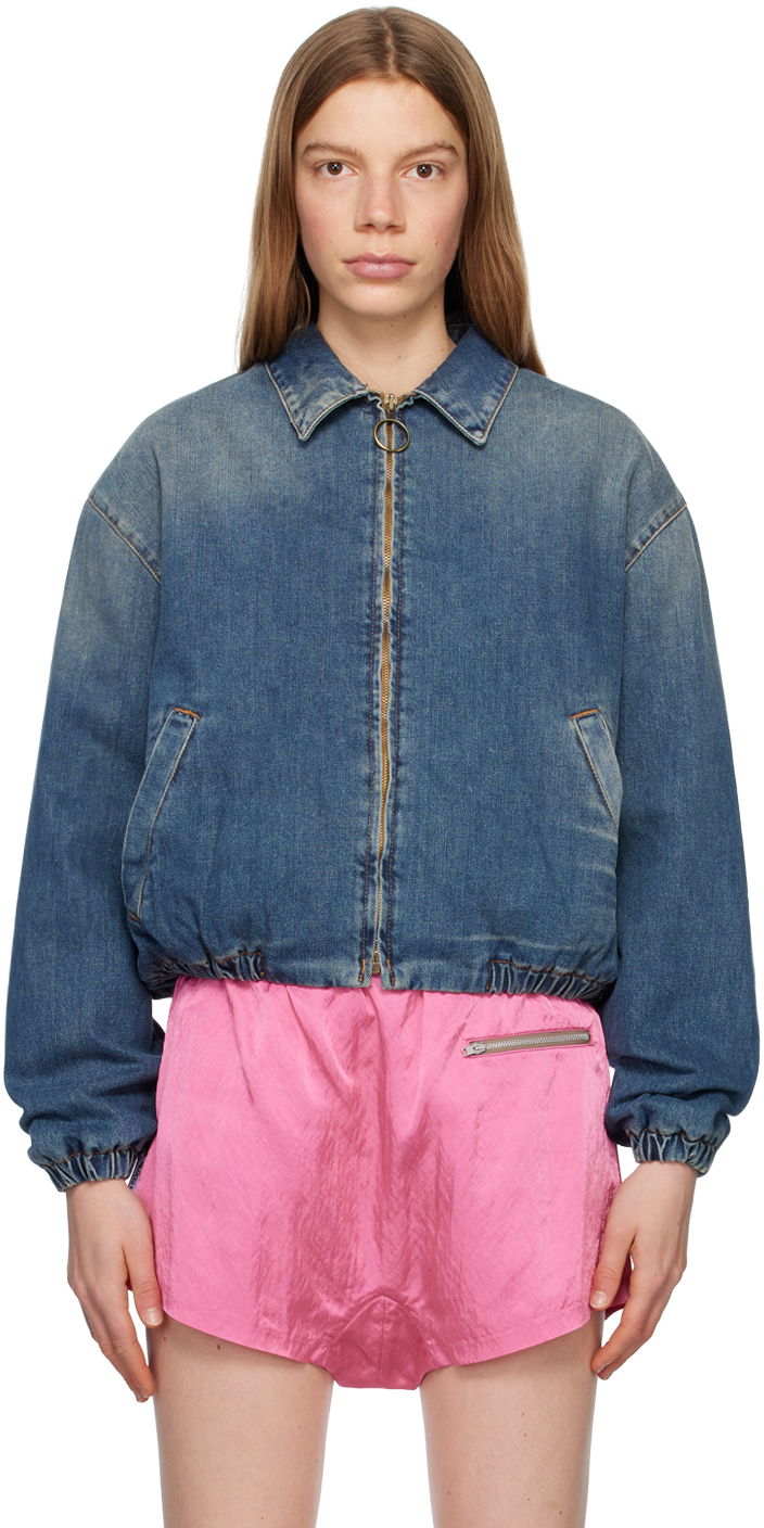Яке Acne Studios Padded Denim Jacket Тъмно синьо | B90662-, 0