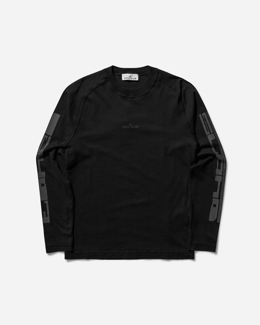 Тениска Stone Island Longsleeve Logo T-Shirt Черно | K1S15-210005-S0082 V0029