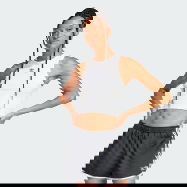 Потник adidas Performance Ribbed Crop Tank Top Бяло | JC9007, 3