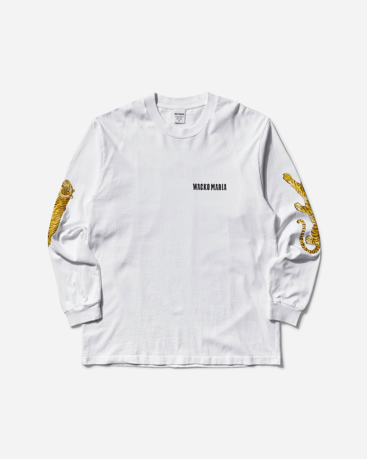 Тениска WACKO MARIA Washed Heavyweight Longsleeve T-Shirt Type-3 Бяло | 25SS-WMT-LT03 WHITE, 0