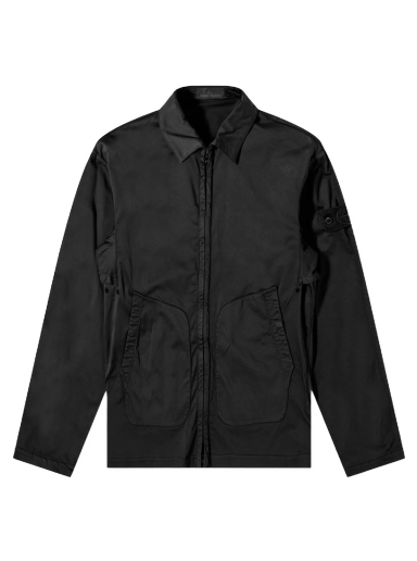Яке Stone Island Ghost Stretch Cotton Shirt Jacket Черно | 7615112F2-V0029