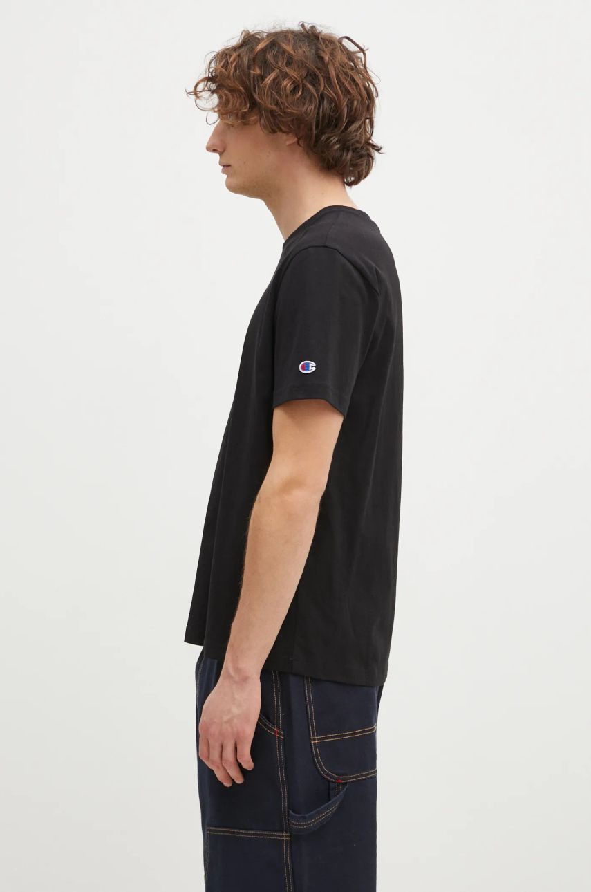 Тениска Champion Crewneck T-Shirt Черно | 220713, 1