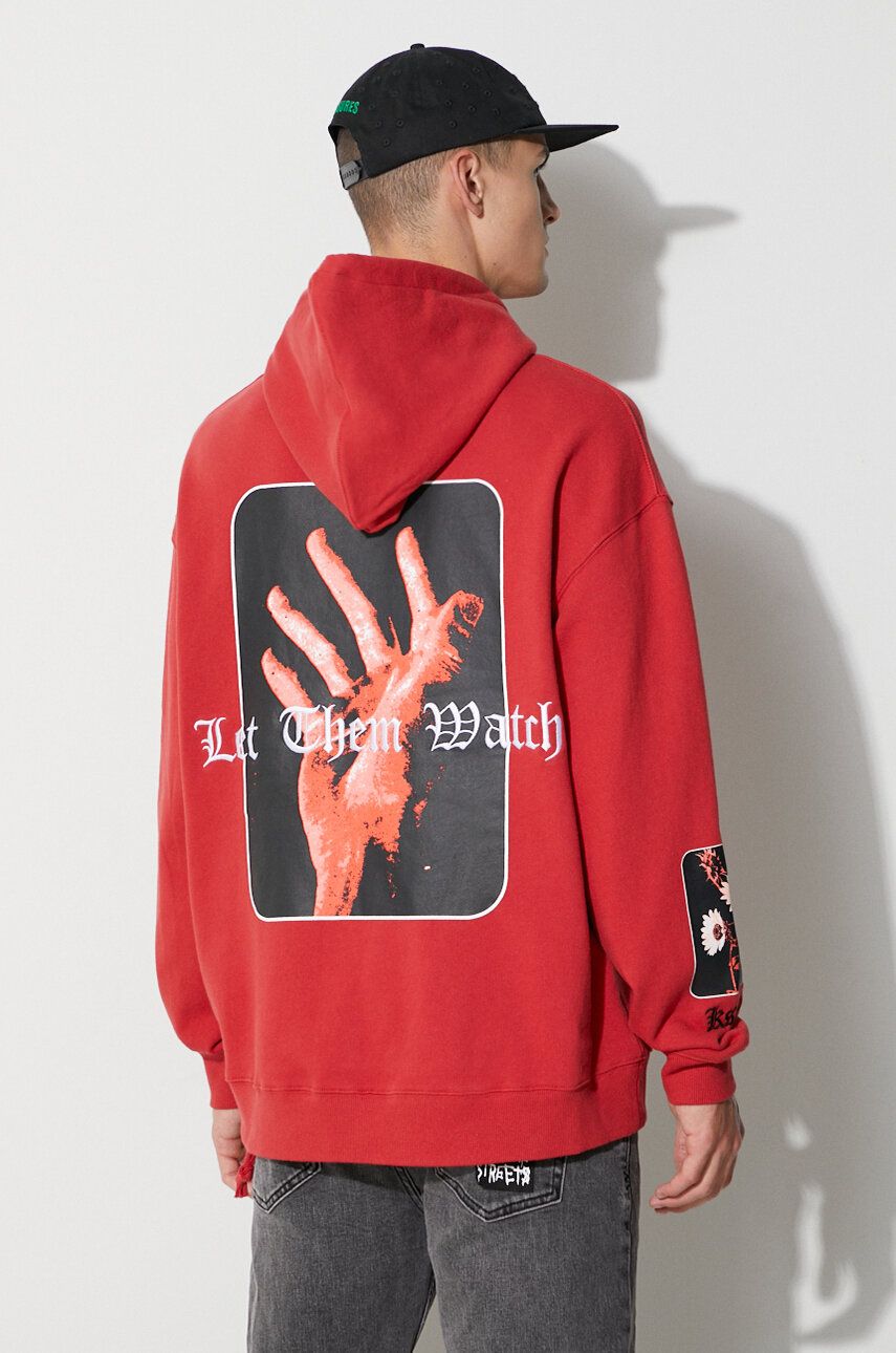 Суитчър Ksubi Hoodie With Graphic Print Червено | MPF23FL001, 0
