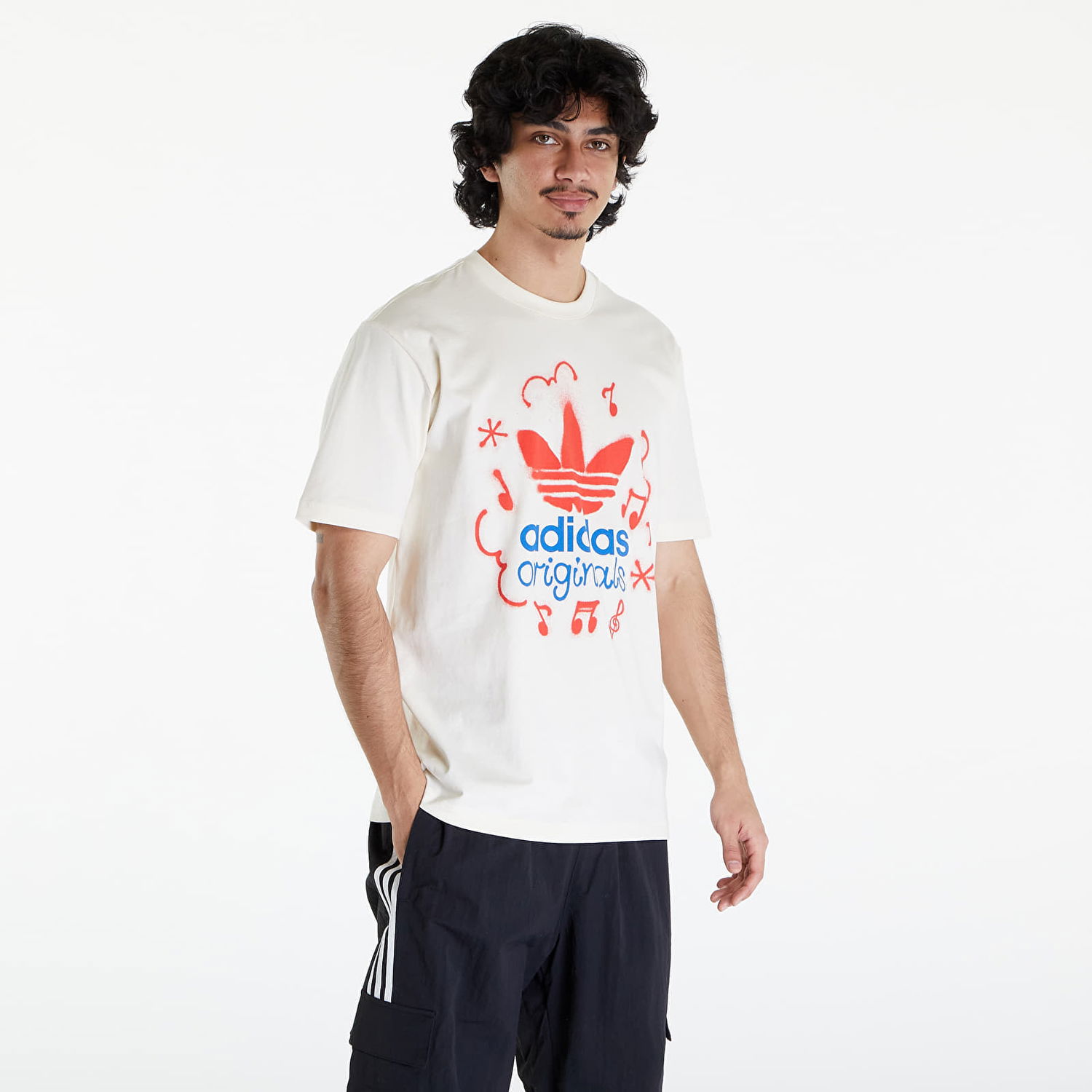 Тениска adidas Originals Tee Ss 4 Crew White Бяло | IS2895, 0