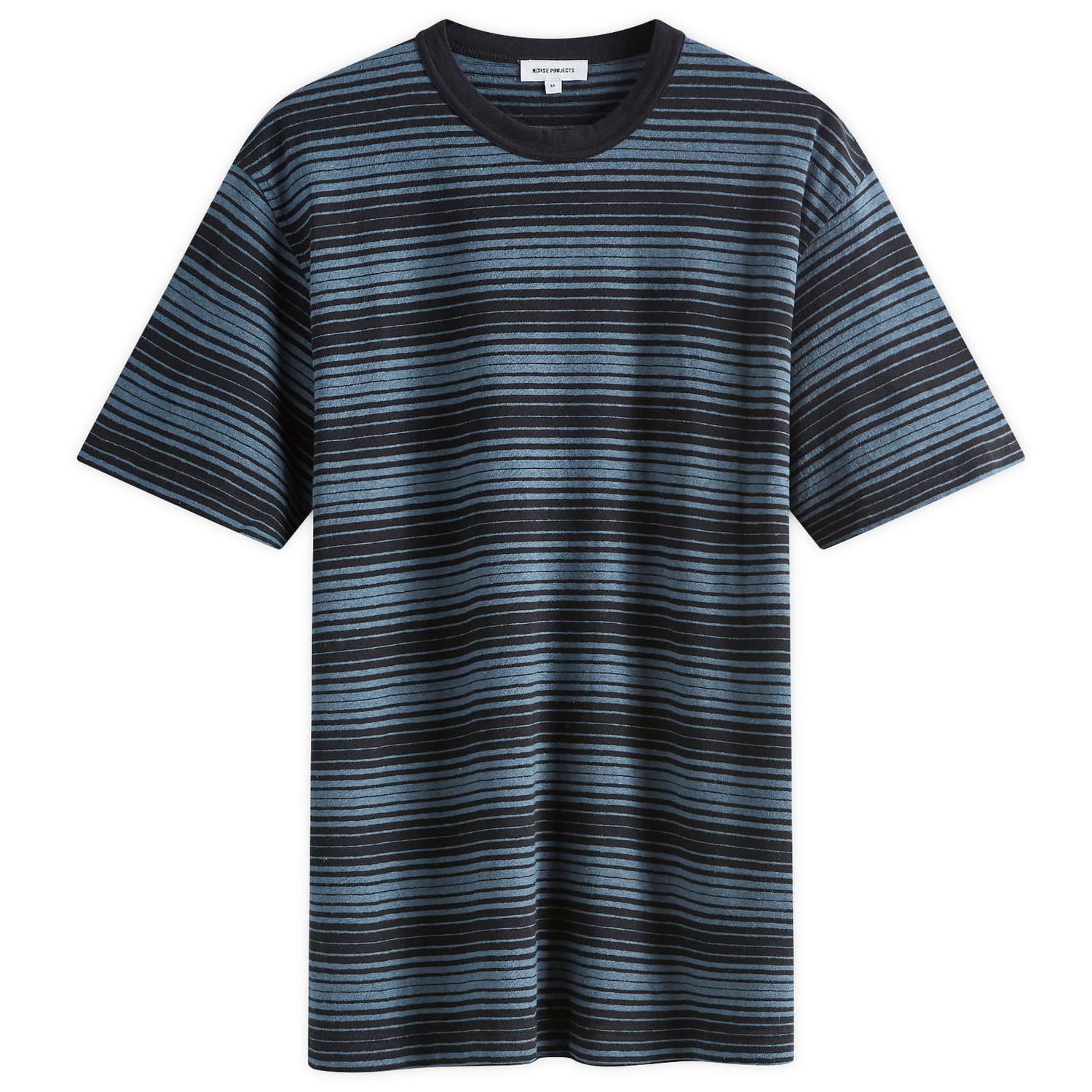Тениска NORSE PROJECTS Johannes Spaced Stripe Тъмно синьо | N01-0654-7156, 0
