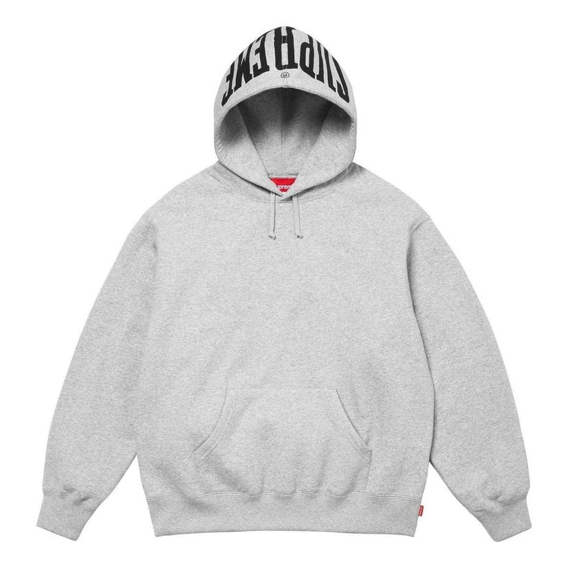 Суитчър Supreme Mirrored Logo Hooded Sweatshirt Сиво | SUP-SS24-135