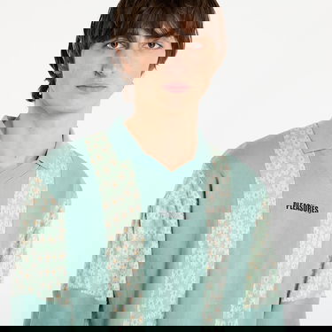 Поло тениска Pleasures Sounds Long Sleeve V-Neck Floral Panel Rugby Polo Многоцветен | P25F038-MATCHA, 1