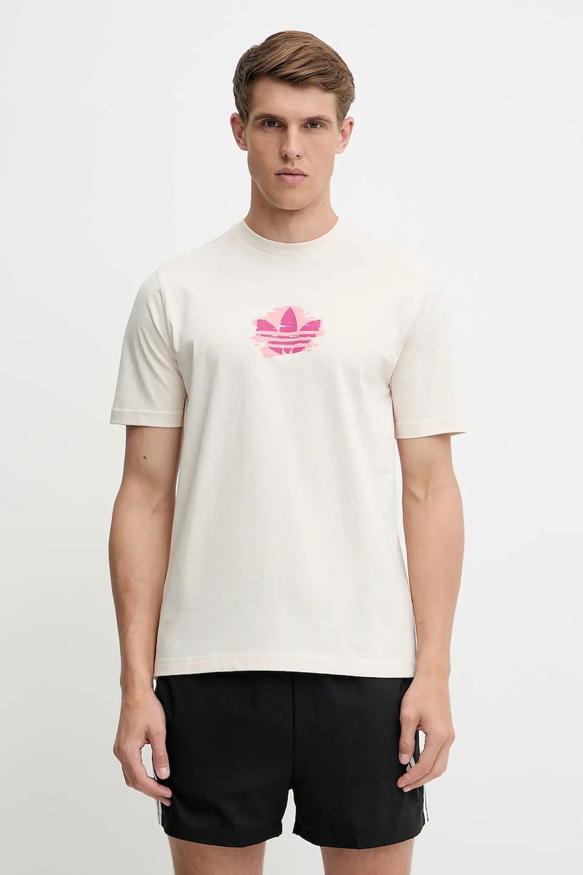 Тениска adidas Originals Cotton Graphic T-Shirt Originals Бежово | KC4943