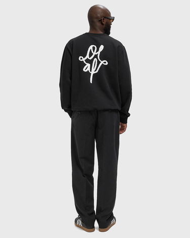 Суитчър ØLÅF Monogram Graphic Sweatshirt Черно | M220214-BLACK, 1