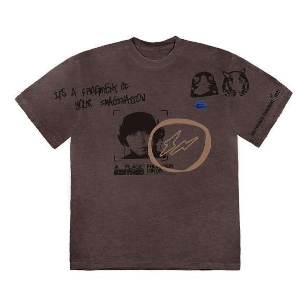 Тениска Cactus Jack by Travis Scott Travis Scott Cactus Jack for Fragment Design Graphic T-Shirt Кафяво | CJFN-SS15