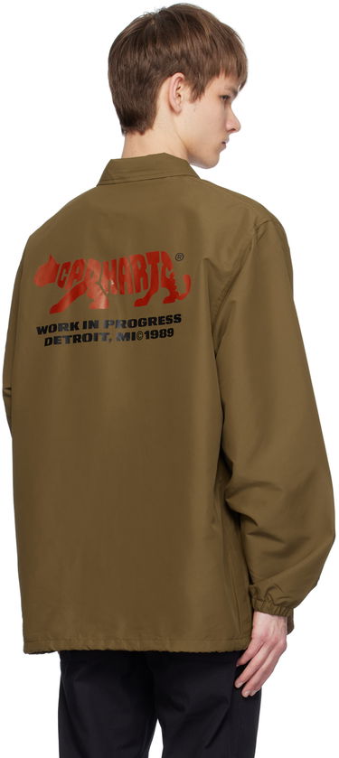 Ветровка Carhartt WIP Embroidered Logo Coach Jacket Кафяво | I032974, 2