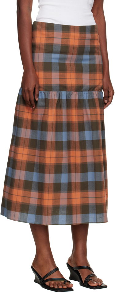 Пола Baserange Baserange Garlin Plaid Maxi Skirt Многоцветен | SSGA-OC-AU25, 1