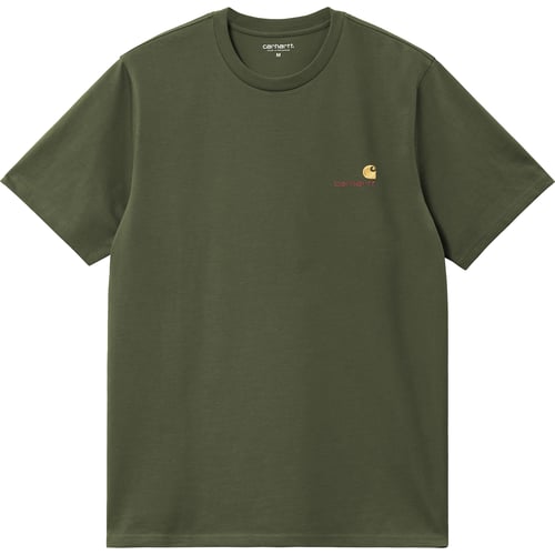 Тениска Carhartt WIP S/S American Script T-Shirt Зелено | I029956-2BRXX