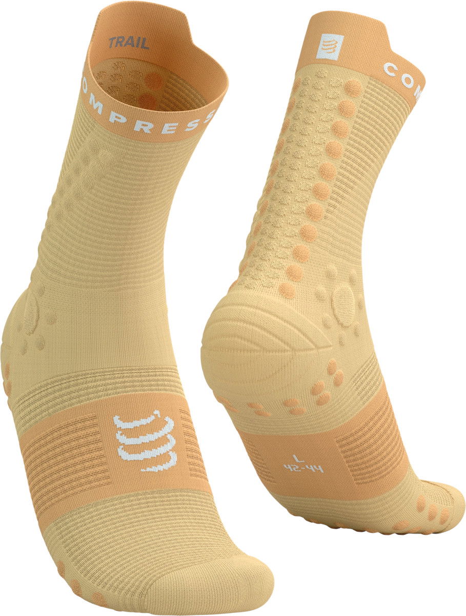 Чорапи Compressport Compressport Pro Racing Socks v4.0 Trail Бежово | xu00048b403, 0
