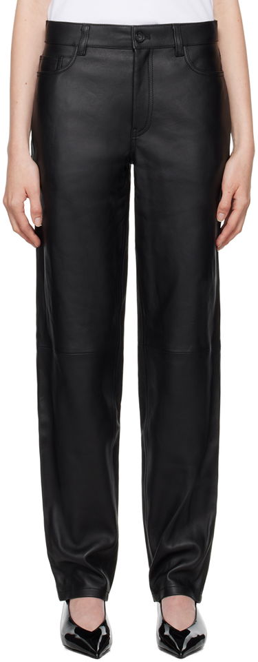 Панталони TOTEME TOTEME Five-Pocket Leather Pants Черно | 244-WRB0229-LE0083, 0