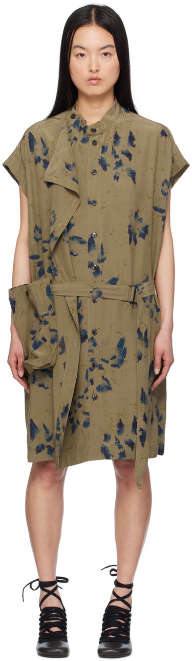 Pокля LEMAIRE Lemaire Asymmetrical Minidress Зелено | DR1063 LF1262, 0