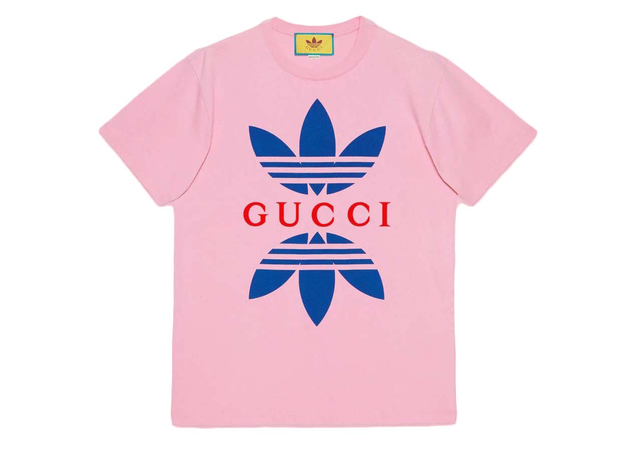 Тениска Gucci adidas x Cotton Jersey T-Shirt Розово | ‎548334 XJEMJ 5904, 0