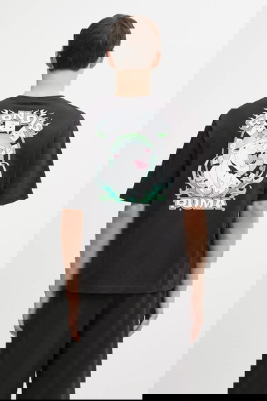 Тениска Puma Cotton T-Shirt with Graphic Back Print Puma x RIPNDIP Черно | 632413, 0