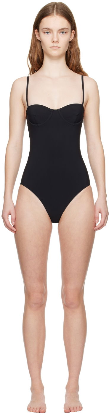 Бански TOTEME Bra One-Piece Swimsuit Черно | 212-843-795, 0