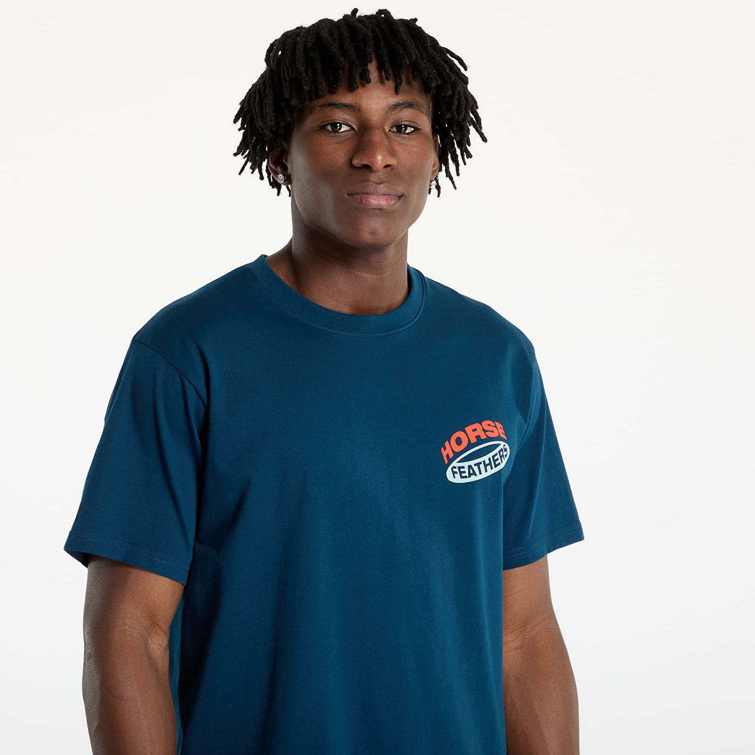 Тениска Horsefeathers Horsefeathers Orbit T-Shirt Синьо | SM1382C, 1