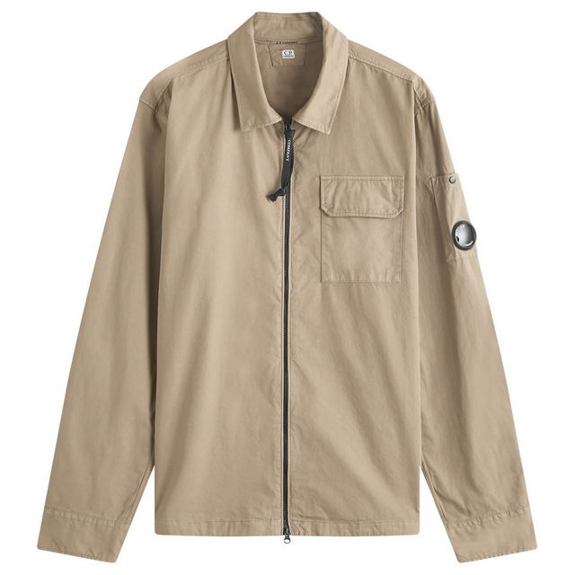 Gabardine Zip Overshirt