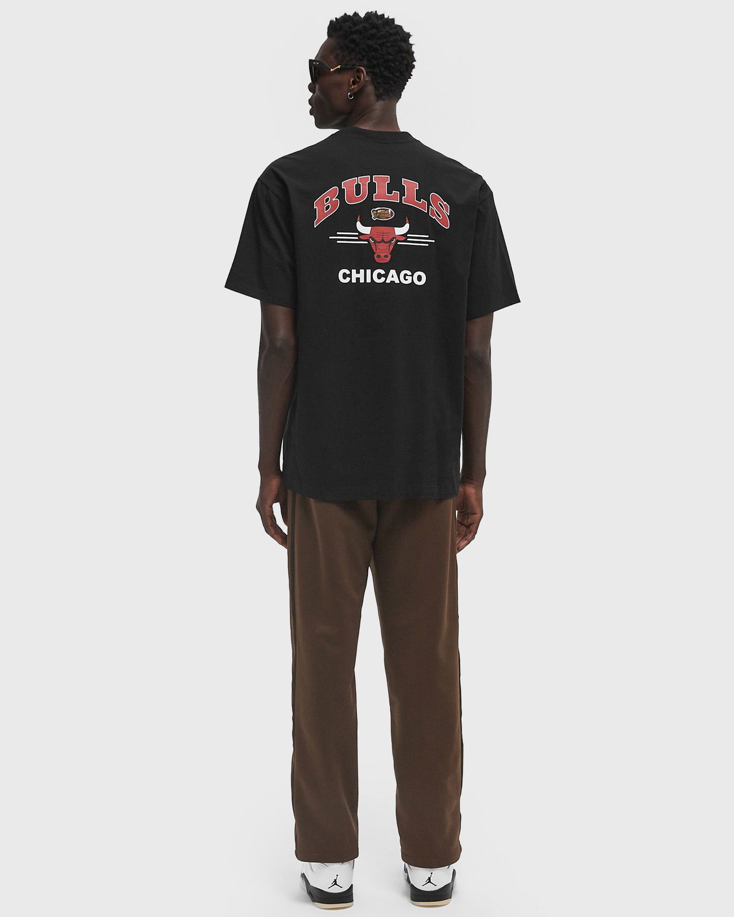 Тениска Mitchell & Ness Mitchell & Ness NBA Chicago Bulls Vintage Logo Pocket T-Shirt Черно | FC9252-CBUBLCK, 1