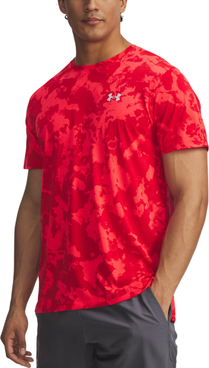 Тениска Under Armour Under Armour Launch Printed Short Sleeve T-Shirt Червено | 6006110-713, 0
