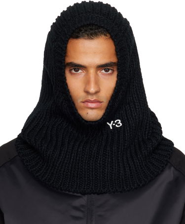 Шапка Y-3 Y-3 Knitted Hood Balaclava Черно | JX8310, 0