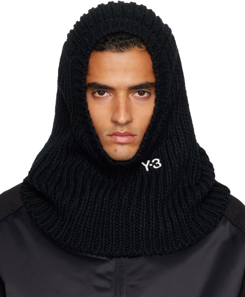 Шапка Y-3 Y-3 Knitted Hood Balaclava Черно | JX8310