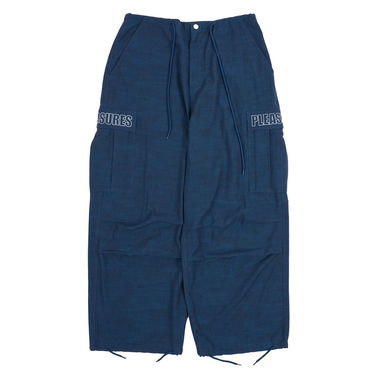 Карго панталони Pleasures Visitors Wide Fit Cargo Pants Тъмно синьо | P23F012-NAVY, 10