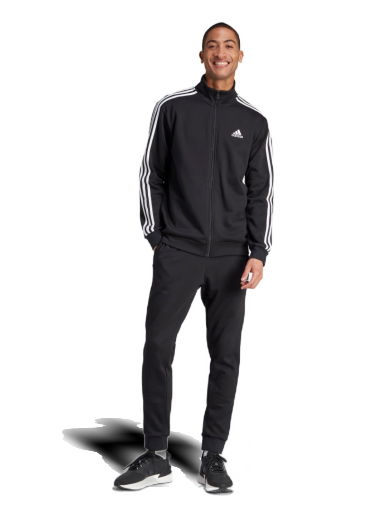 Спортни панталони adidas Originals Basic 3-Stripes Fleece Track Suit Черно | IJ6067