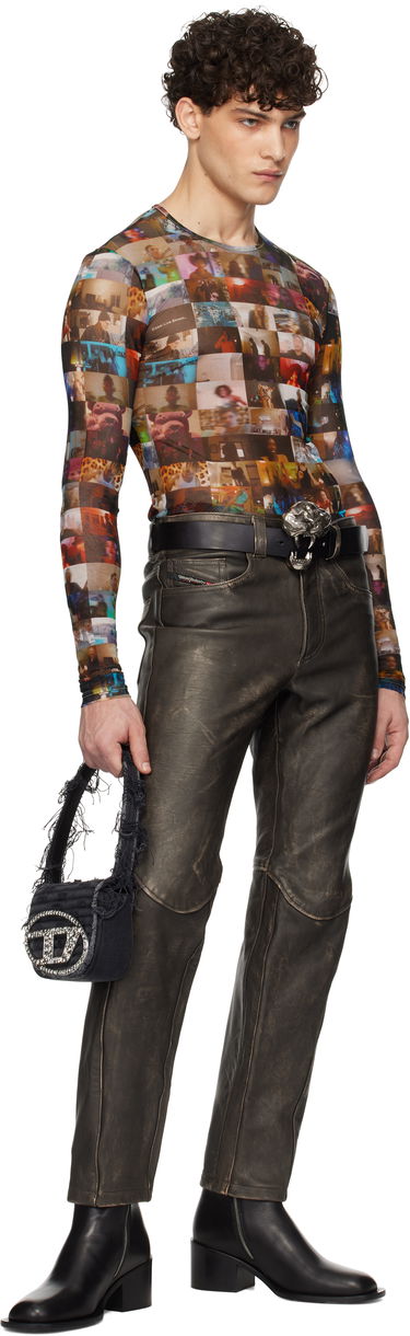 Тениска Diesel Photo Print Long Sleeve T-Shirt Многоцветен | A16475-0IQAK-9XXA, 4