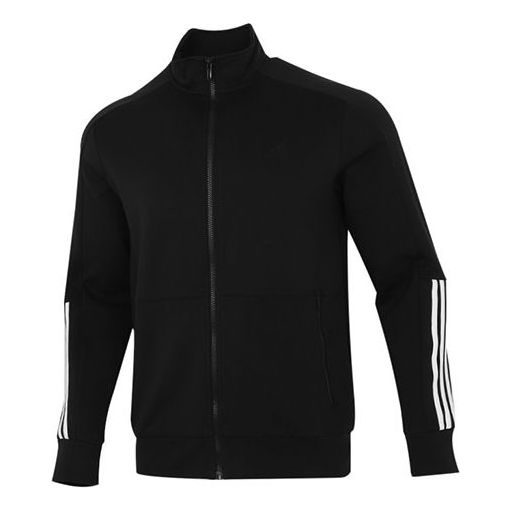 Суитчър adidas Originals Track Jacket with Logo Printing and Stripes Черно | H40196