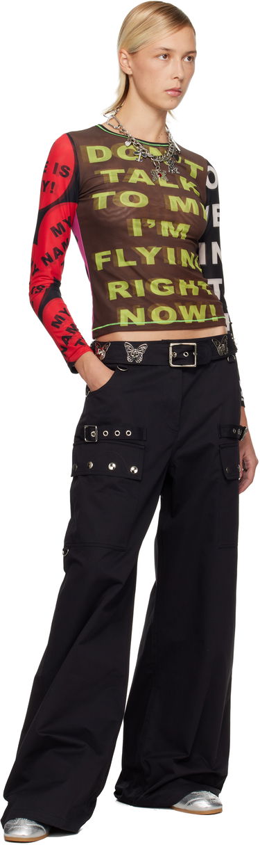 Карго панталони Chopova Lowena Thunderhull Wide-Leg Cargo Trousers Черно | 4058, 3