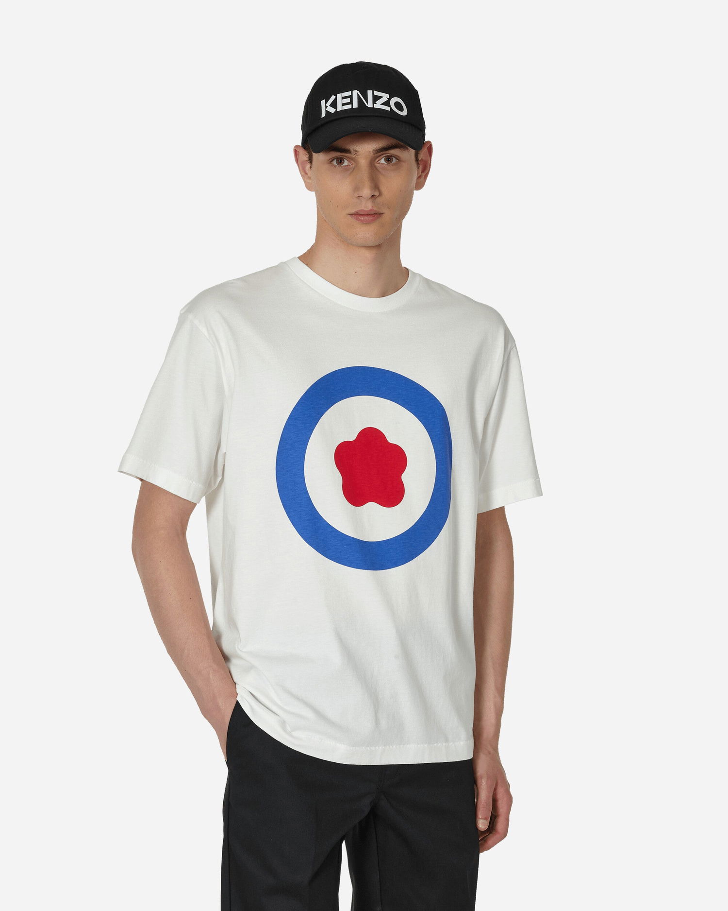 Тениска KENZO Oversize Target T-Shirt Бяло | FD65TS1114SG 02, 0
