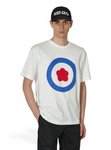 Тениска KENZO Oversize Target T-Shirt Бяло | FD65TS1114SG 02