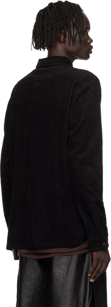 Риза Rick Owens Rick Owens Concordians Corduroy Work Shirt Черно | RU02E1292 MLC9, 2