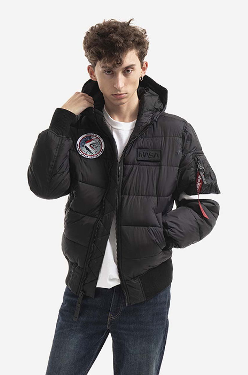 Пухо яке Alpha Industries Hooded Puffer Jacket Черно | 198121.03